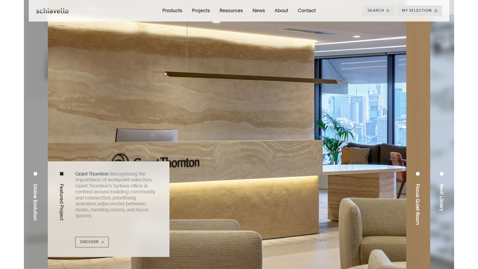 Schiavello Furniture website